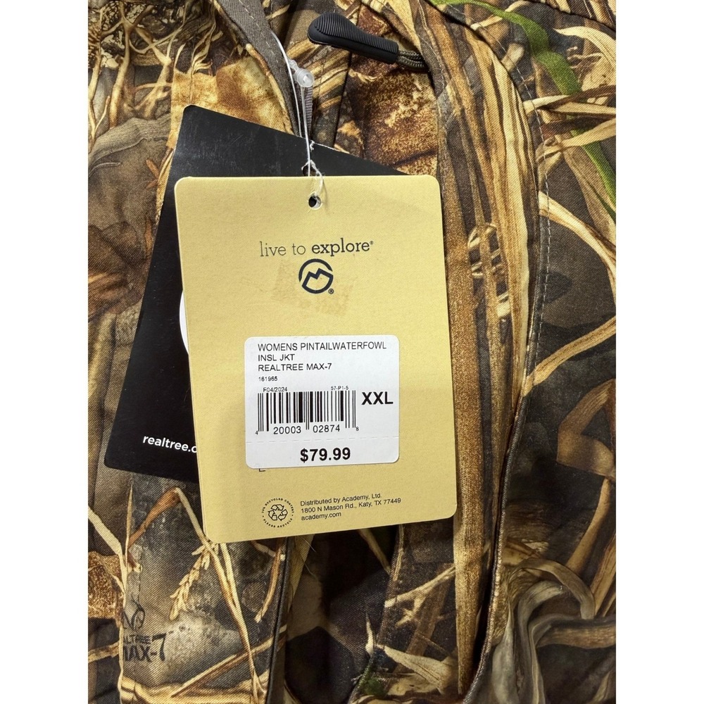Magellan Outdoors Camo Waterproof Hooded Jacket Women's XXL - Picture 9 of 14